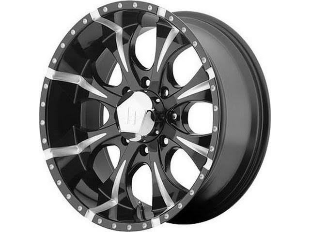 16x8 8x165.1 Black/Milled Wheel Rim R6565