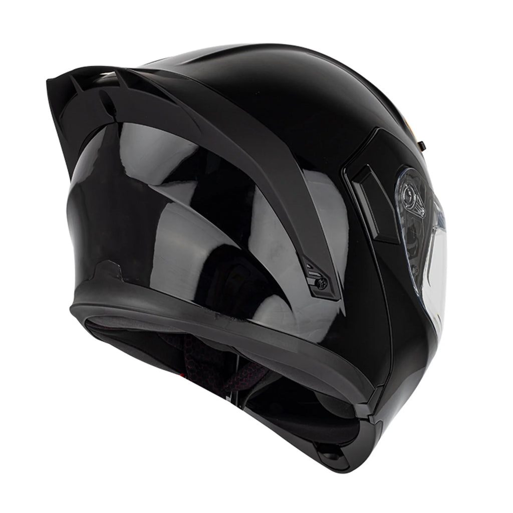 Dual Visor Flip Full Face Motorcycle Helmet with Built-in Sunglasses X5236