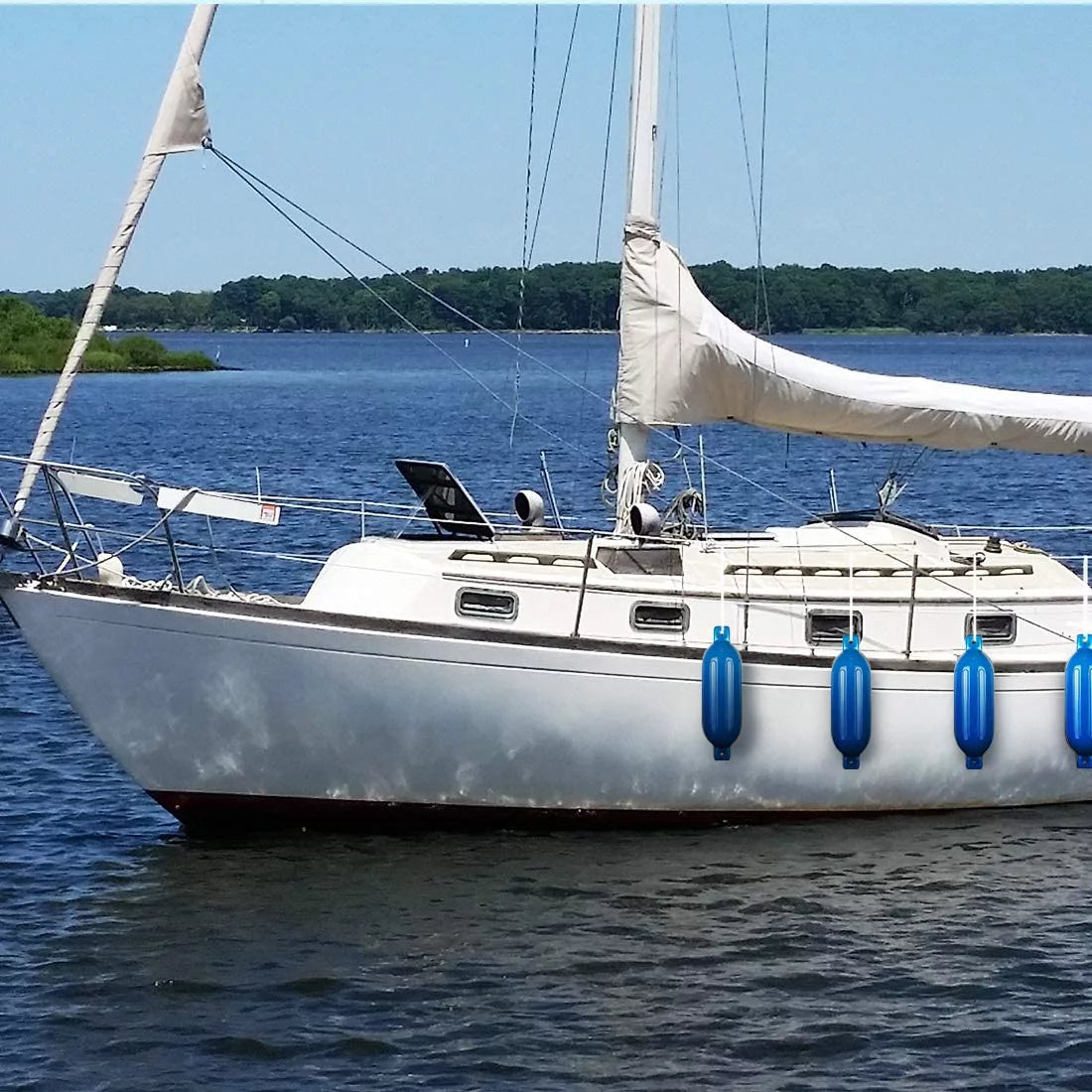 Vinyl Ribbed Marine Boat Fender Pack of 4 U7684