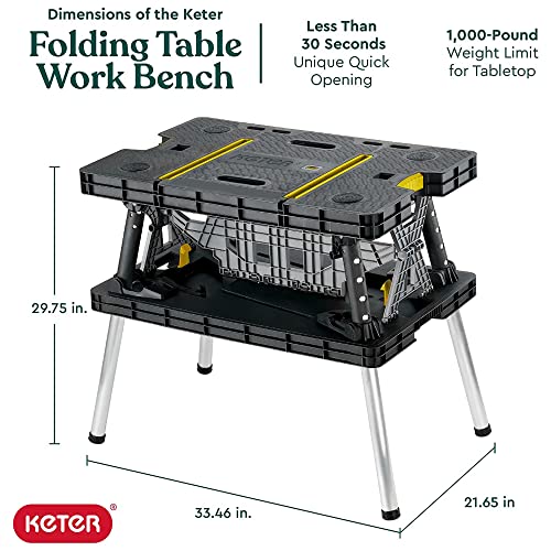 Folding Work Table with Clamps X98515