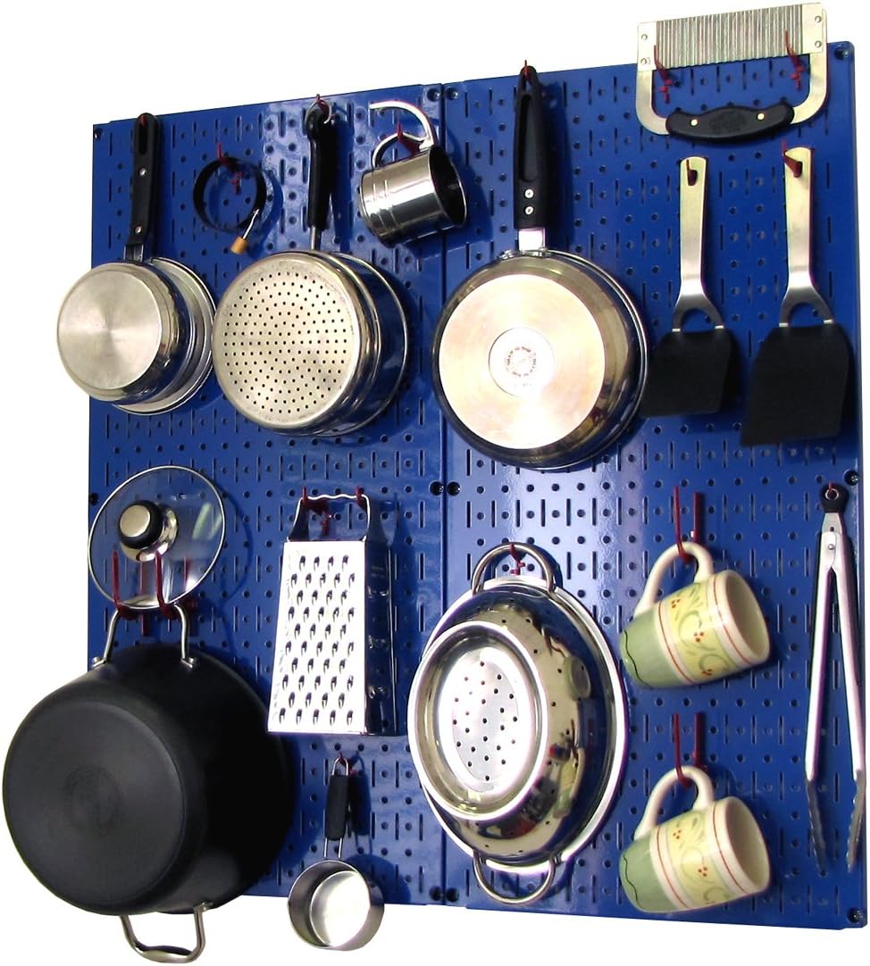 White Pegboard Storage and Organization Kit with Accessories Pack of 2 D43461