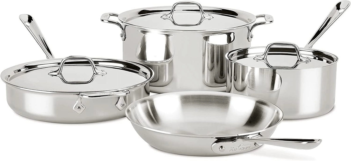 3-Ply Stainless Steel 7 Piece Cookware Set C7865