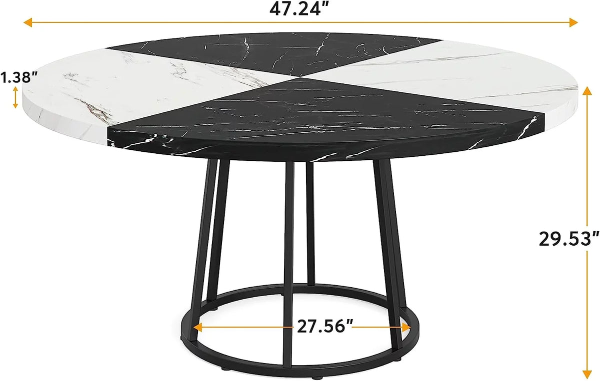 Round Dining Table for 4 People F943