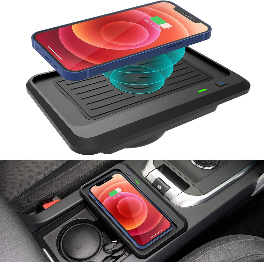 Wireless Charger for Land Rover Discovery Sport 2015 2016 2017 2018 2019, OEM Style Wireless Phone Charging Pad, Pack of 2 O301