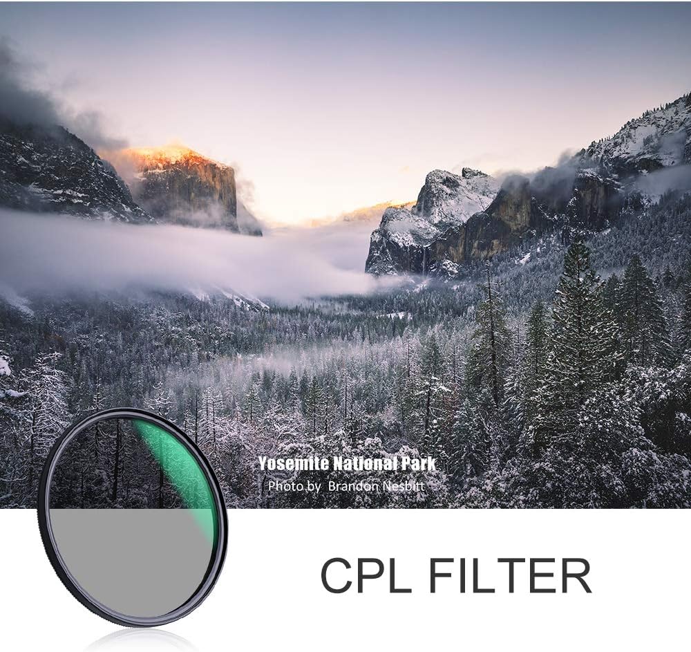 82mm Neutral Density ND8 ND64 CPL Circular Polarizer Filter Set with 24 Multi-Layer Coatings J622