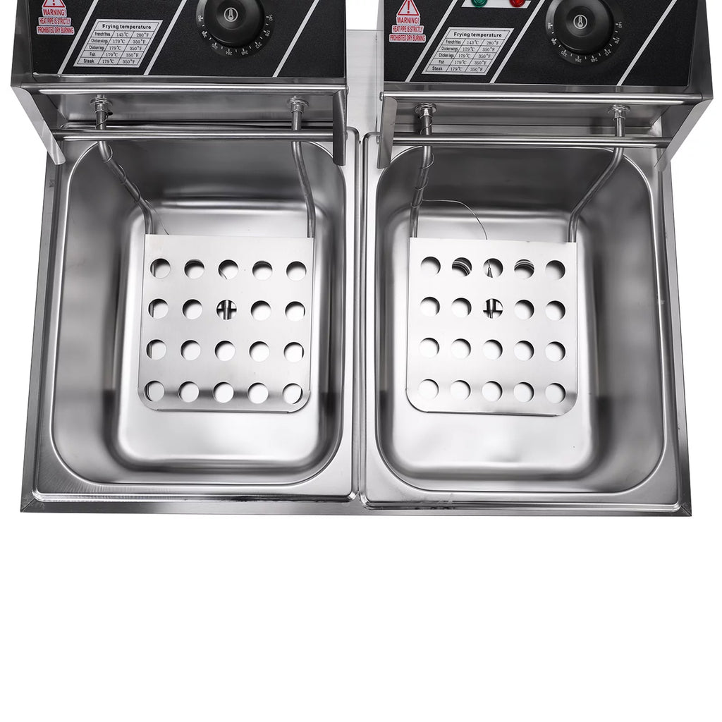 5000W 12L Stainless Steel Electric Fryer U6214