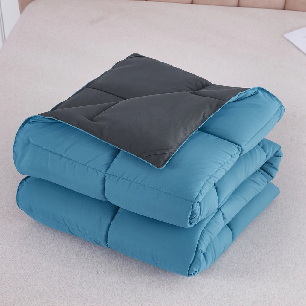 2pc Soft Premium Comforter Set Twin Turquoise V29902