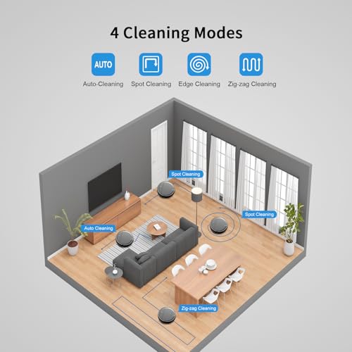 Robot Vacuum and Mop Combo, 2 in 1 Robotic Vacuum I295542