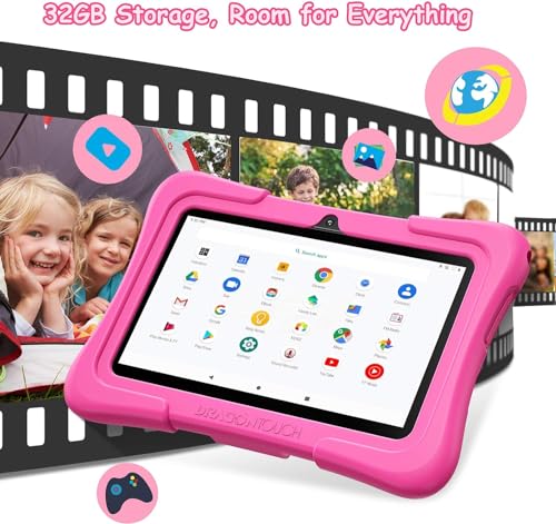 10 inch Android Tablet with 32GB Storage – Pink O98012