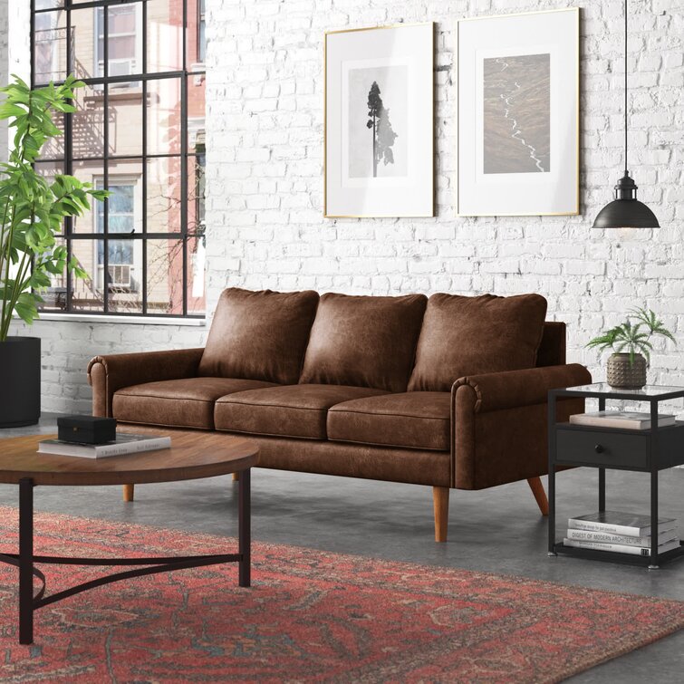 74.01" Rolled Arm Sofa C25069
