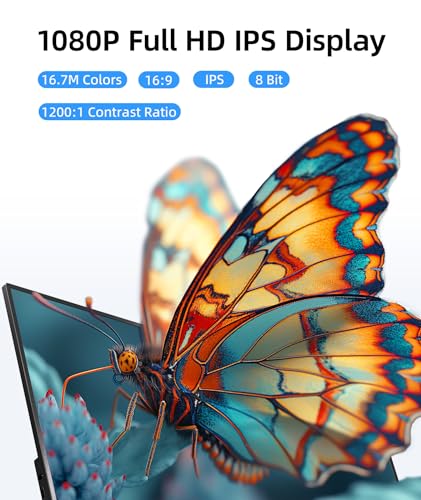 15.6 Inch FHD IPS Portable Monitor with Adjustable Stand G817