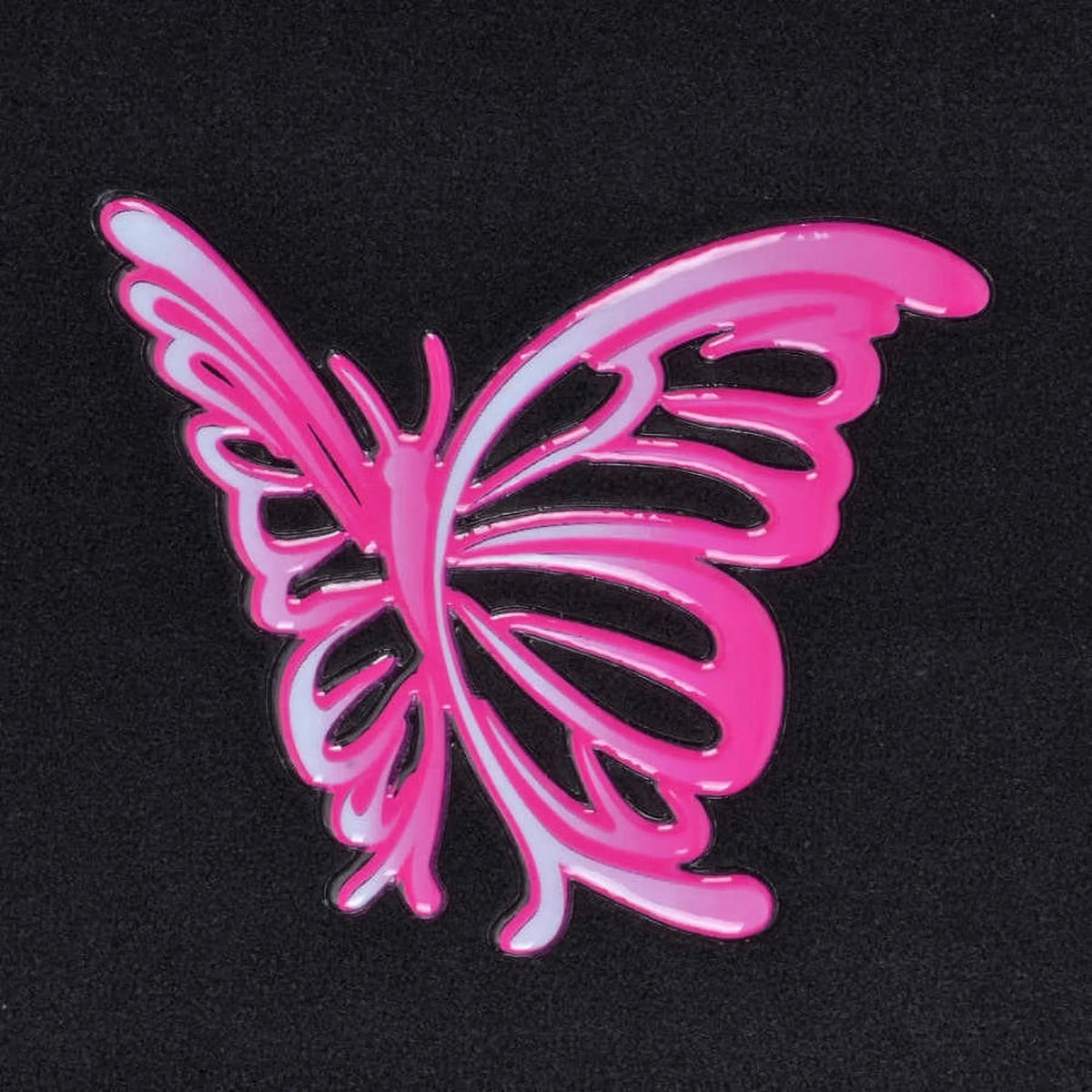 Pink Butterfly Design Carpet Car Floor Mats Full Set with Rubber Backing C1952