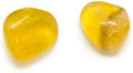 Natural Yellow Fluorite Tumble Set Of 2 Gemstone M93655