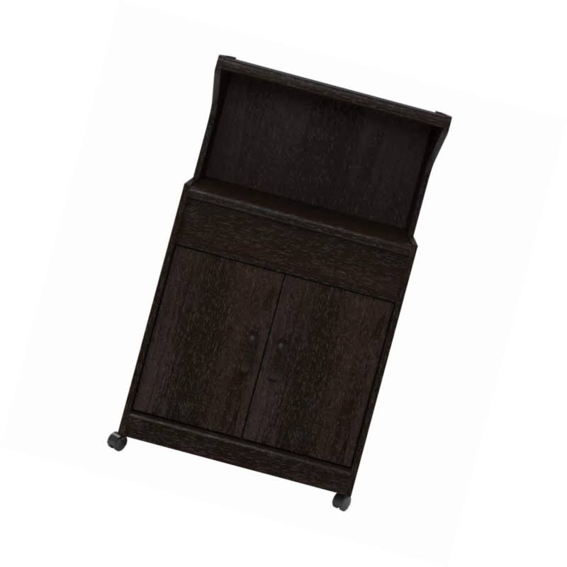 Microwave Cart with Shelf Espresso O73910