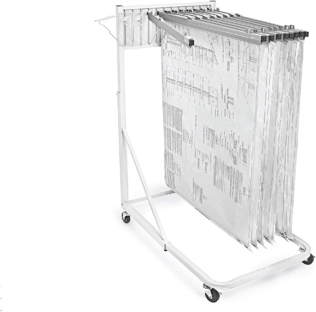 Black Vertical Poster Display Rack and Plans Holder P90663