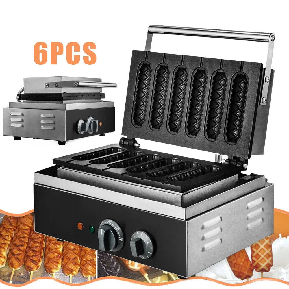 1500W 6 Slice Nonstick Electric Waffle Maker B2902