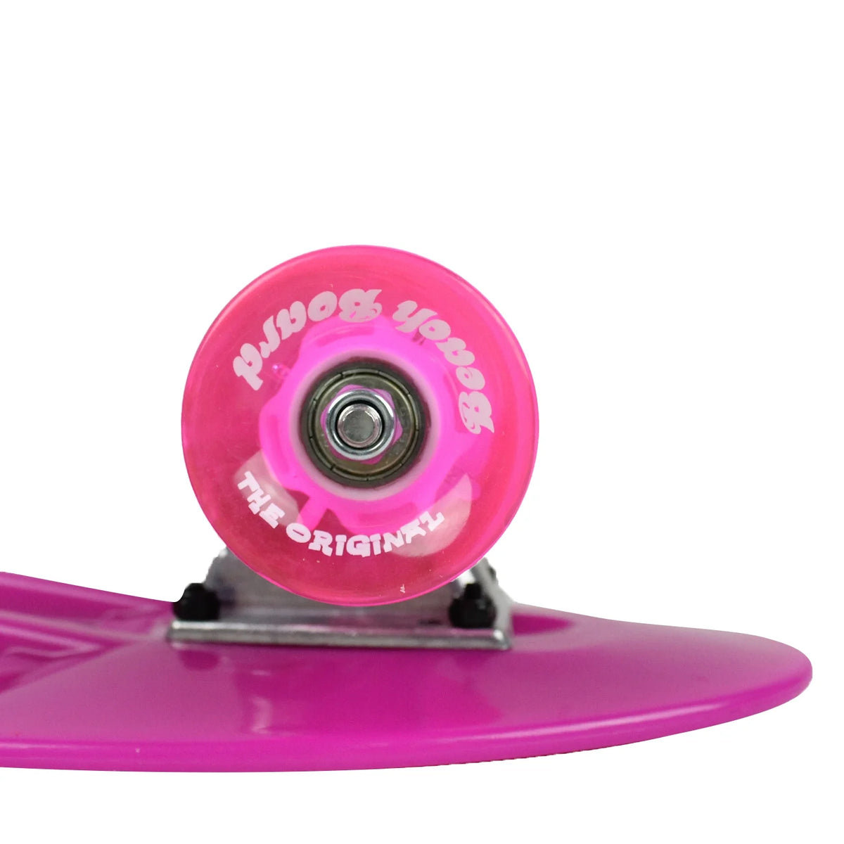 Glow Pink Plastic Cruiser Skateboard V43817