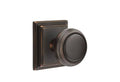 Classic Brass Passage Set with Satin Nickel Rosette U164