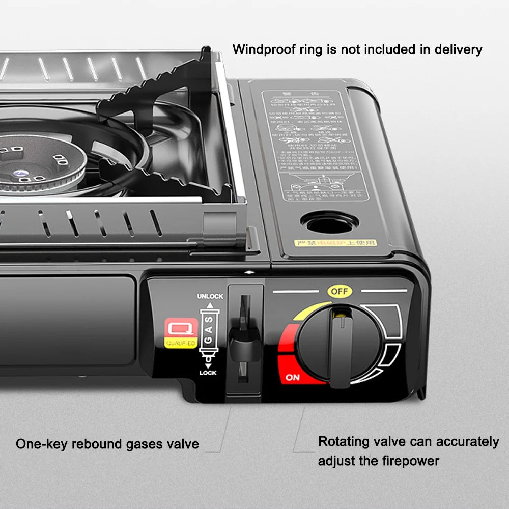 Portable Butane Gas Cassette with Piezo Ignition J910438
