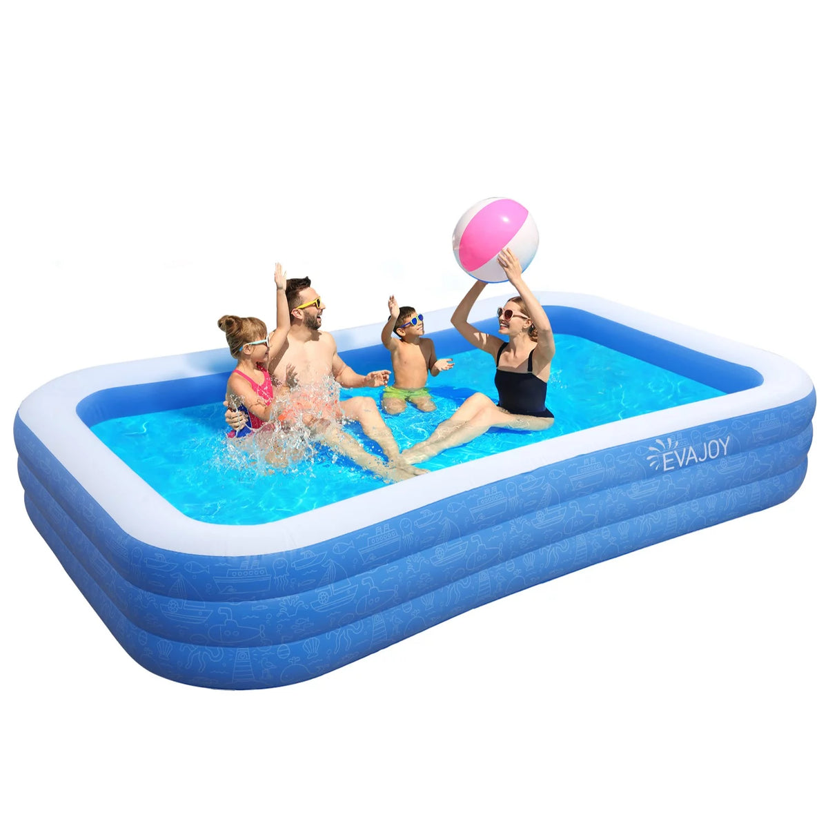 Inflatable Swimming Pools 118'' x 72'' x 20'' F44172