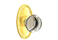 Crystal Knob Passage Set Unlacquered Brass K54131