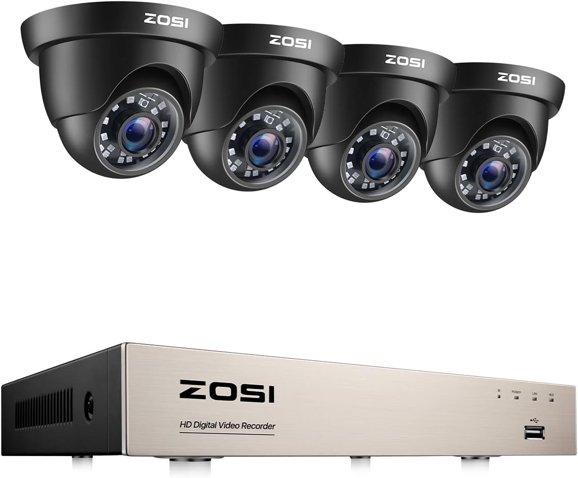 16CH 1080P Security Camera System Outdoor with 4TB Hard Drive, 16PCS Surveillance Cameras H954668