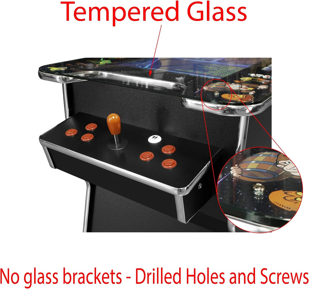 Cocktail Arcade Machine 516 Games in 1 2 Player 26-Inch Screen with 2 Bar Stools F514