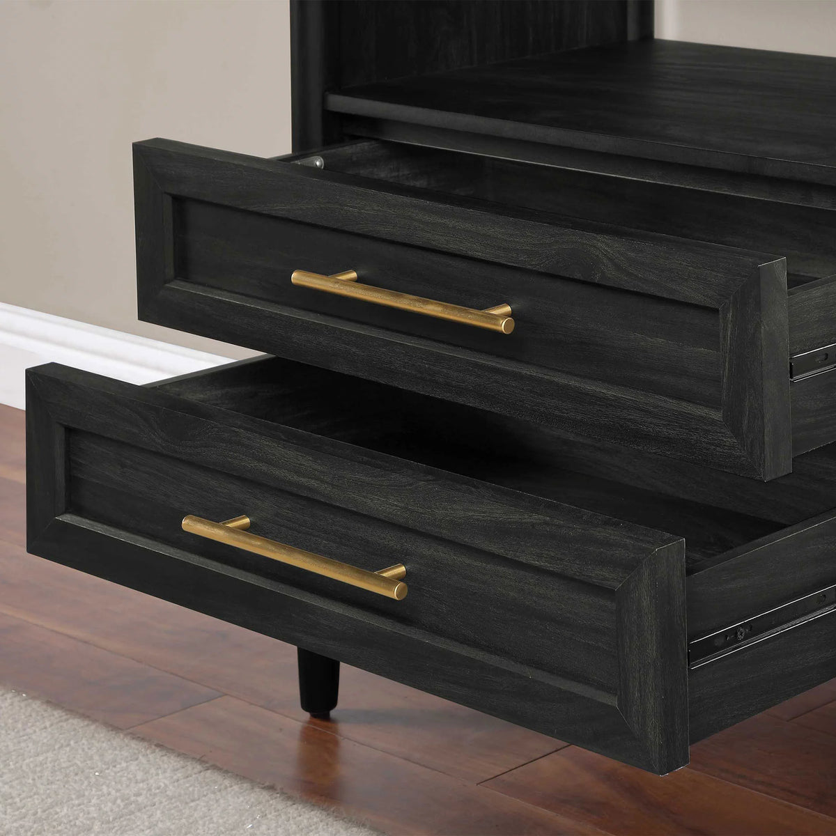 4-Shelf Bookcase with Storage Drawers W959