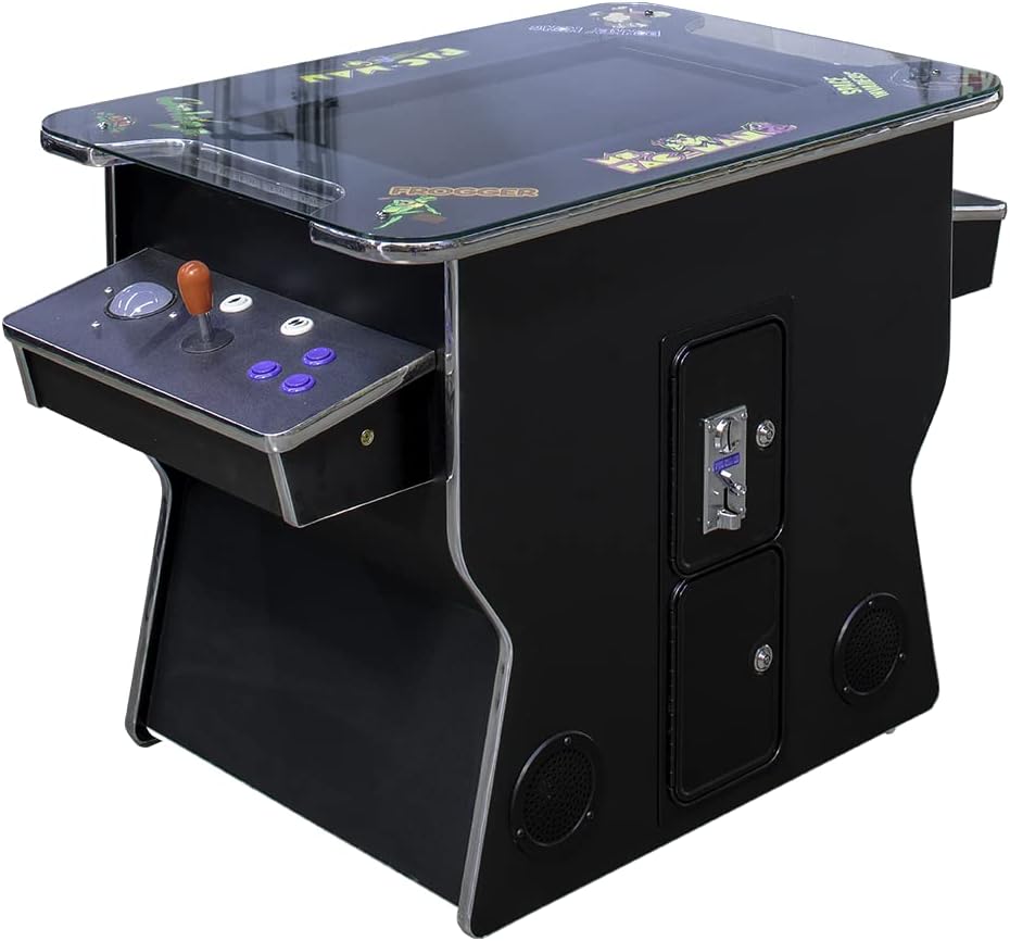 Cocktail Arcade Machine 516 Games in 1 2 Player 26-Inch Screen with 2 Bar Stools F514