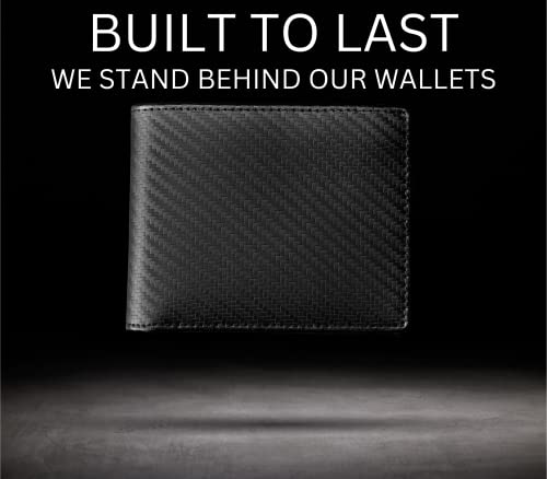 Leather Bifold Wallet with ID Window and RFID Blocking U963