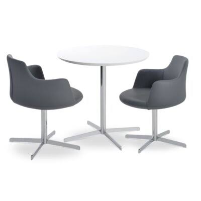 Dark Gray Wool Armchair Y75505