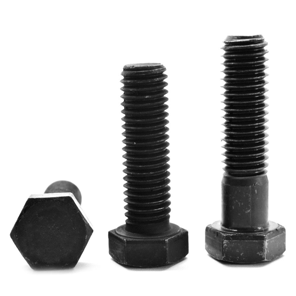 9/16x22-18 x 3x22 Fine Thread Grade 8 Hex Cap Screw Alloy Steel Black Oxide V36786