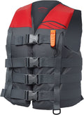 Charcoal/Red Nylon Life Vest 4XL/Plus Y9677