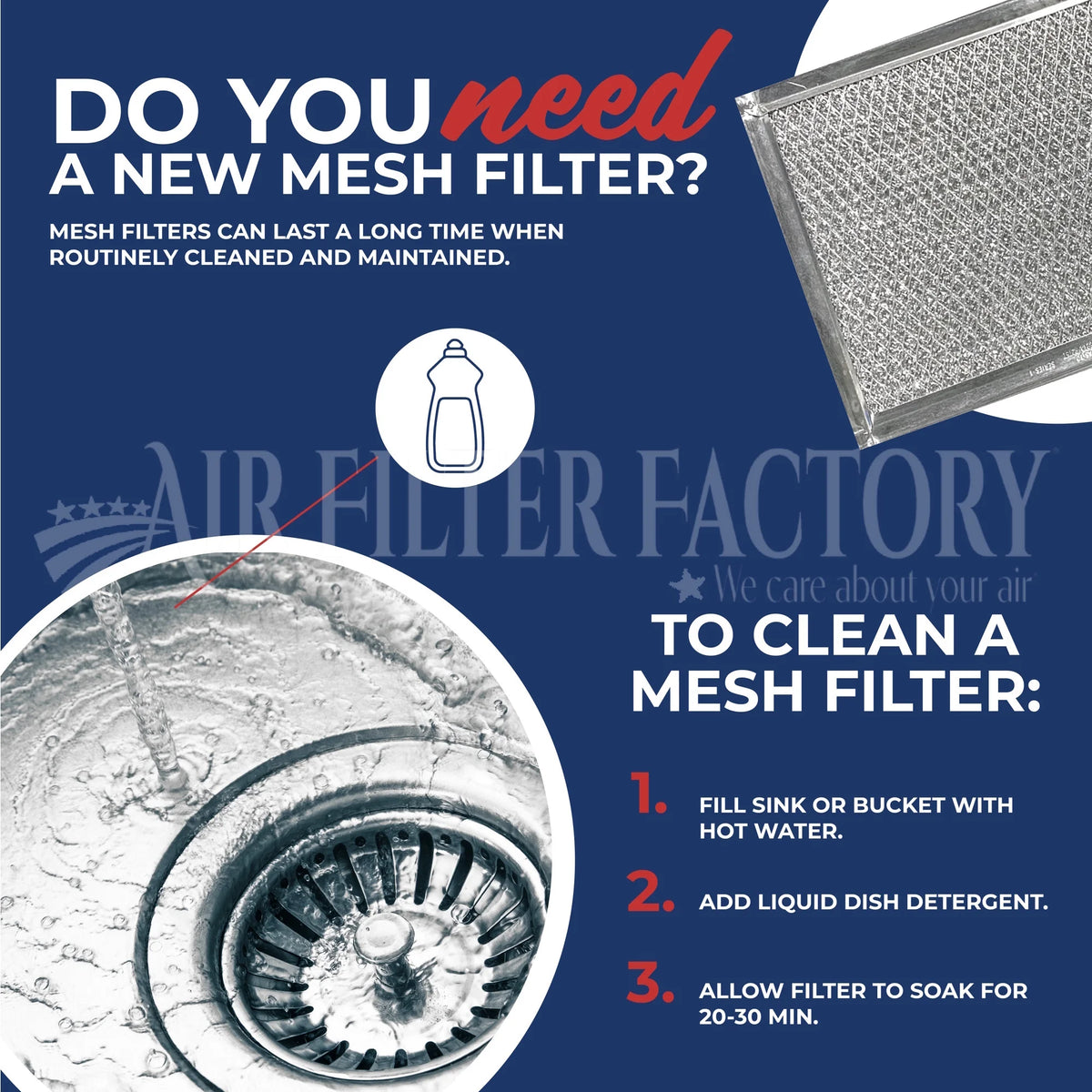 2-Pack Aluminum HVAC Furnace Filter E808626