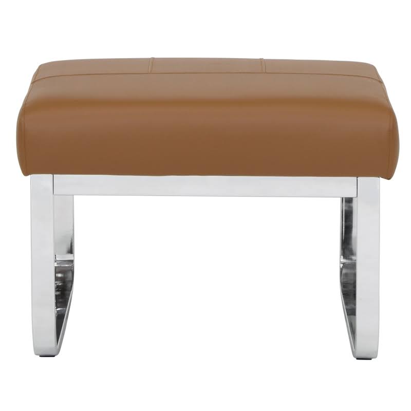 Caramel Brown 2-Piece Accent Chair and Ottoman Set E9848