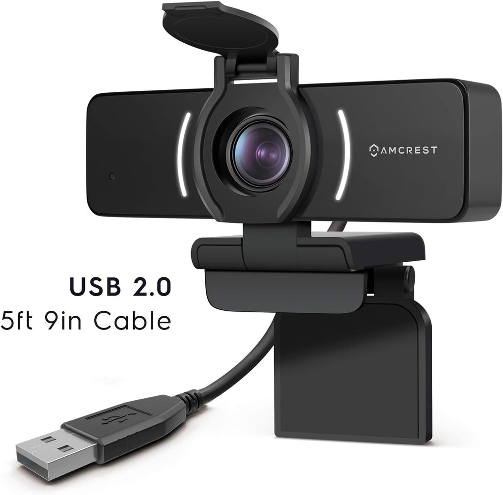 1080P Webcam with Microphone & Privacy Cover, USB Camera, Wide Angle Lens S259739