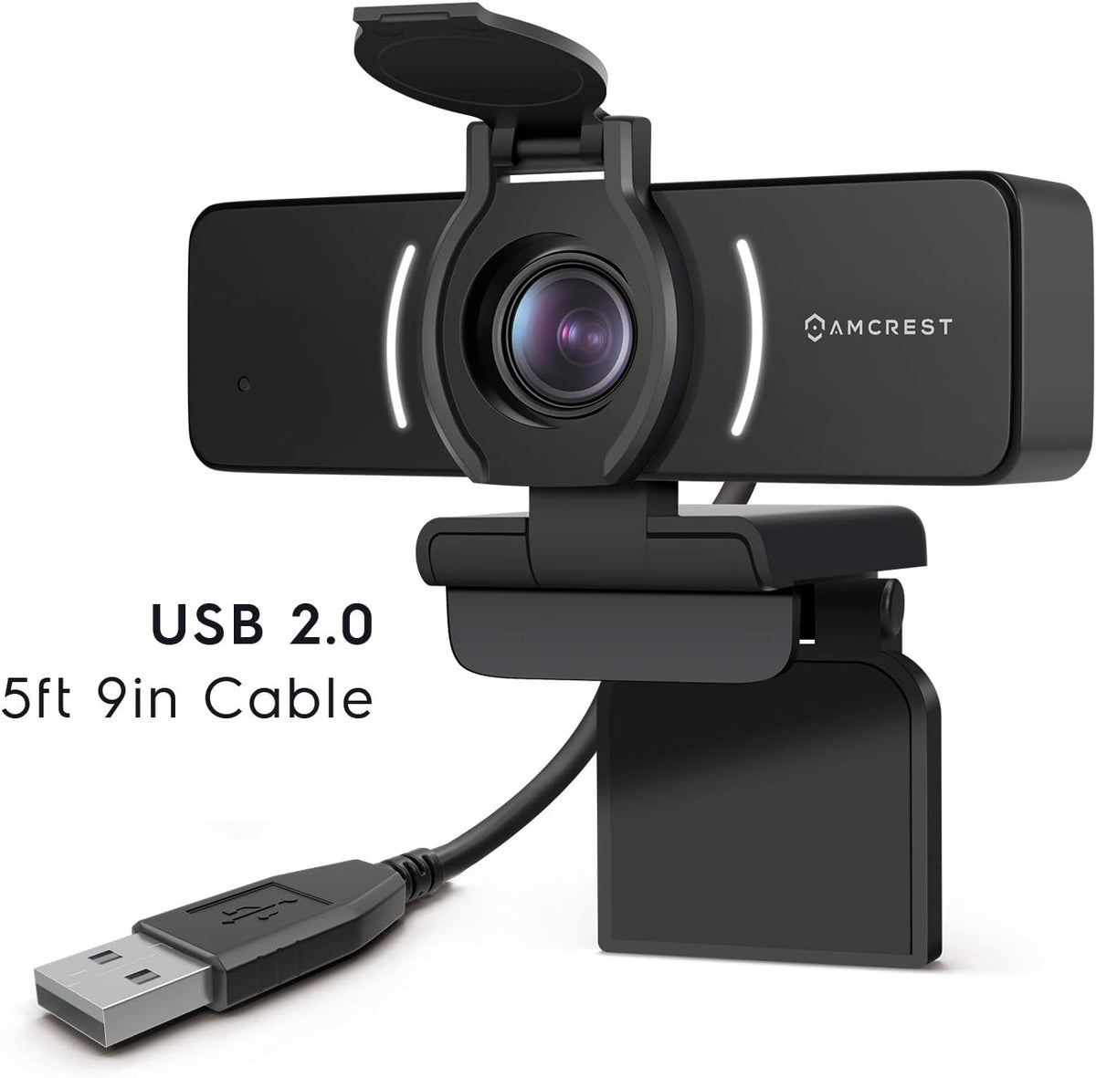 1080P Webcam with Microphone & Privacy Cover, USB Camera, Wide Angle Lens S259739