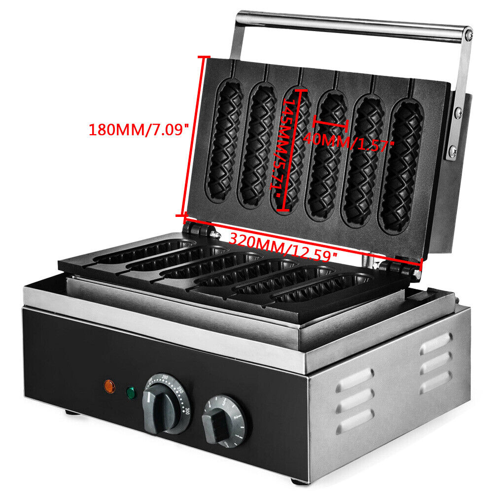 1500W 6 Slice Nonstick Electric Waffle Maker B2902