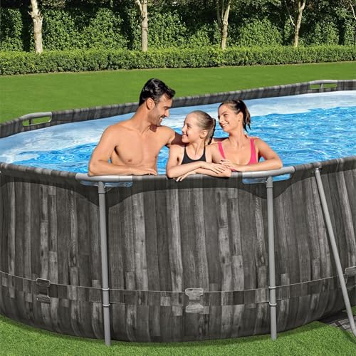 16' x 10' x 42" Rectangular Metal Frame Above Ground Swimming Pool Set with Filter Pump C1850