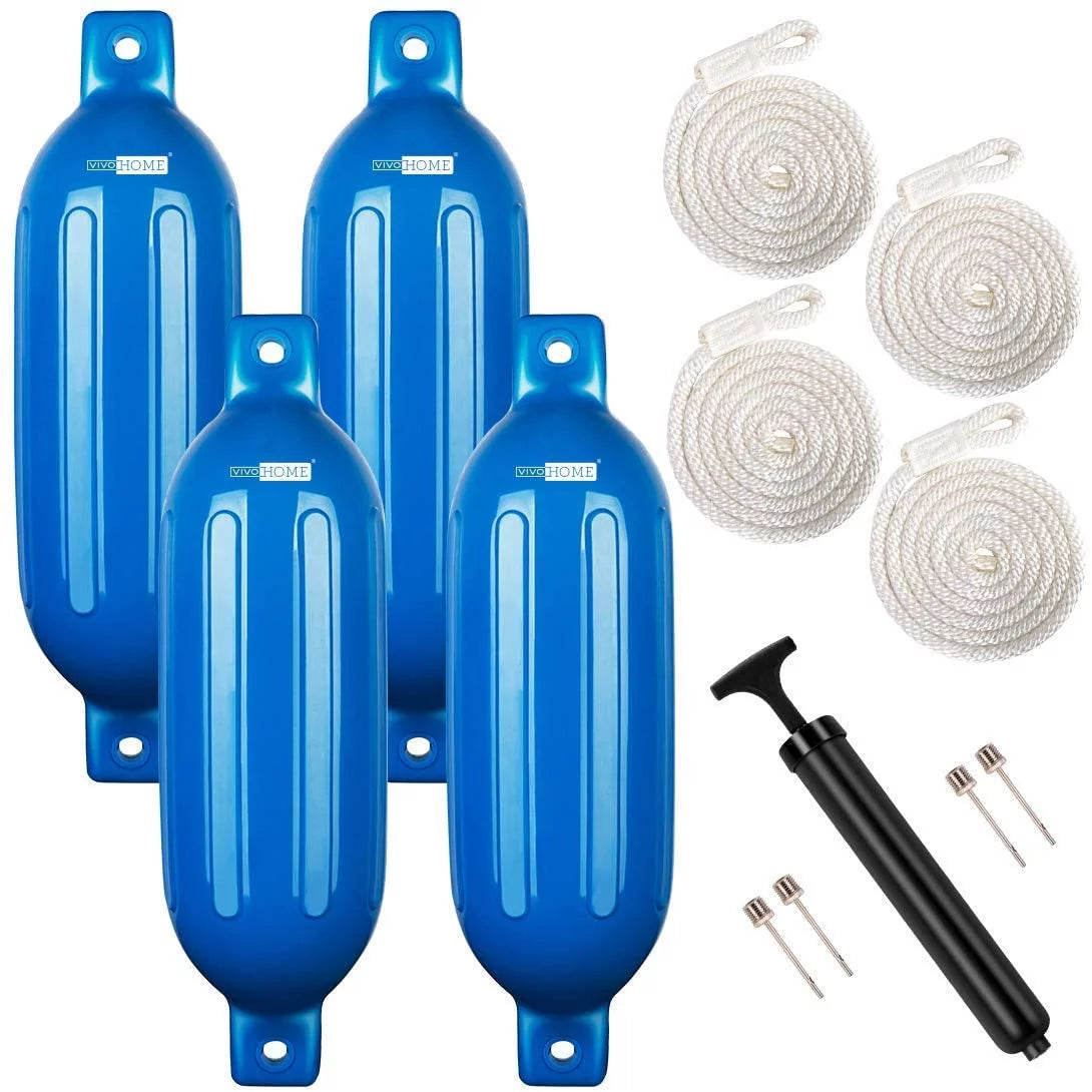 Vinyl Ribbed Marine Boat Fender Pack of 4 U7684