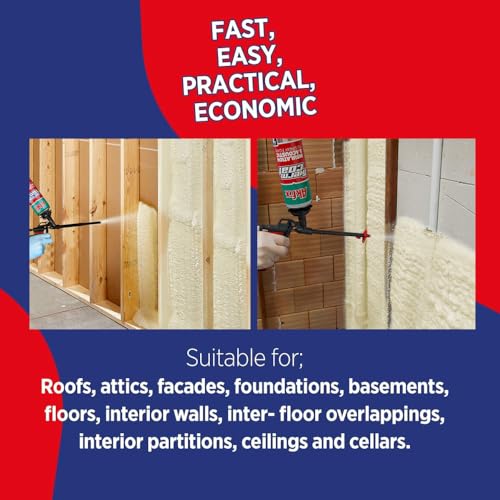 20 Board Feet Closed Cell Polyurethane Spray Foam Insulation Kit M34993