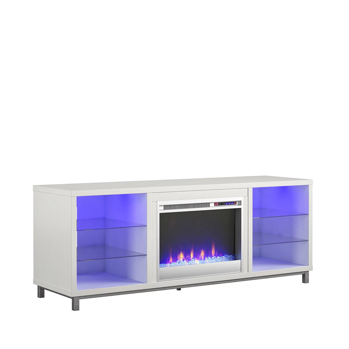 White Fireplace TV Stand S2713