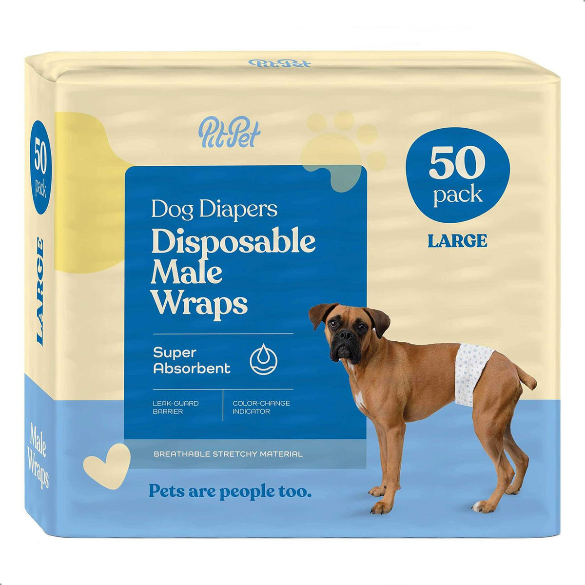 Male Dog Diapers 30-Pack Super Absorbent Disposable B10834
