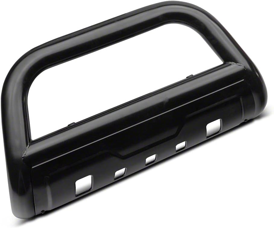 Black Oval Bull Bar with Skid Plate Z53370