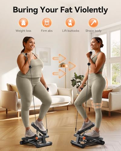 Mini Stepper with Resistance Bands and LCD Monitor K46782