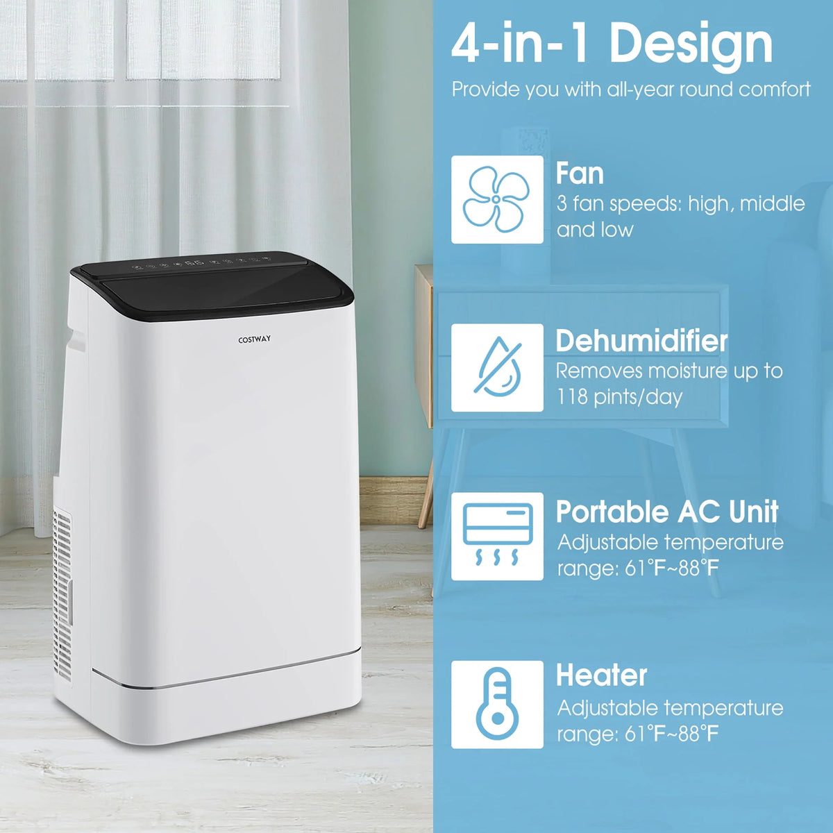 15000 BTU Portable Air Conditioner W643798