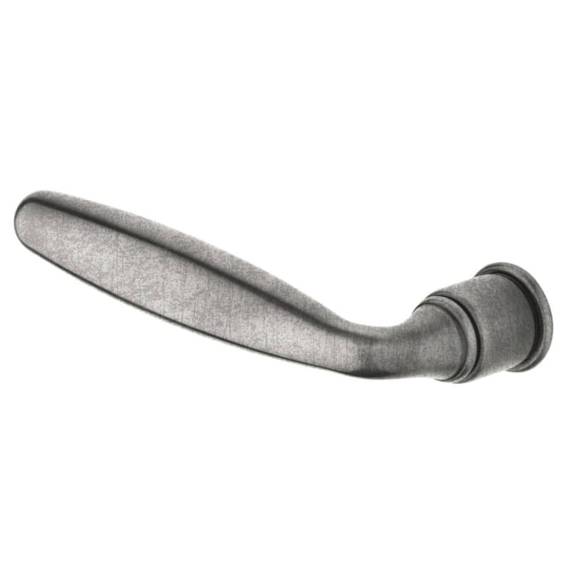 Distressed Antique Nickel Single Left Hand Estate Lever O456
