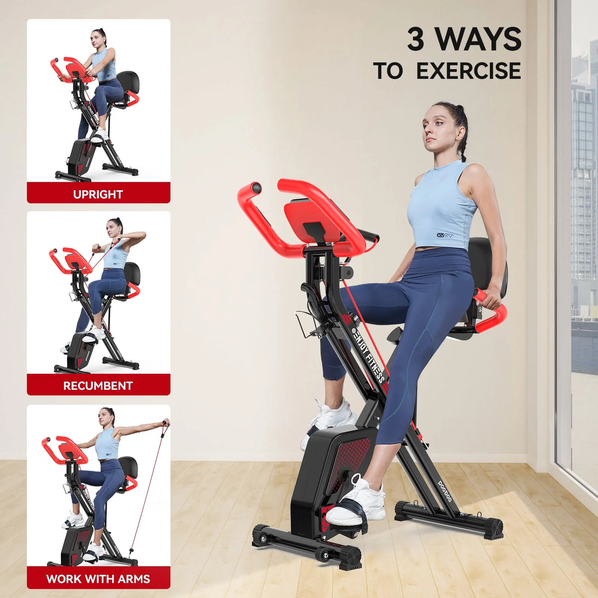 Foldable Magnetic Exercise Bike E96142