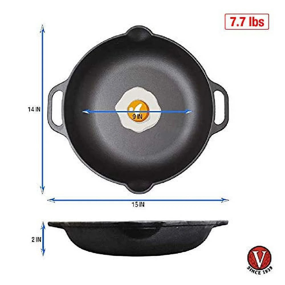 Cast Iron Round Frying Pan R6074