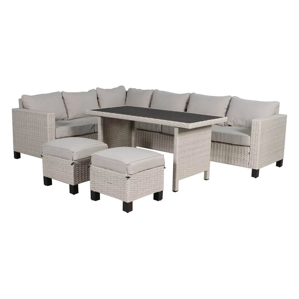 5-Piece Wicker Sectional Dining Set K42653